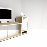 Meuble TV design arrondi Arthuro - Delphine Maumot