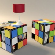 Table basse inspirée du Rubik's cube Kub+