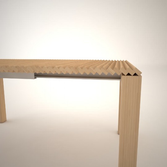 Table extensible sans rallonge par Julien Vidame