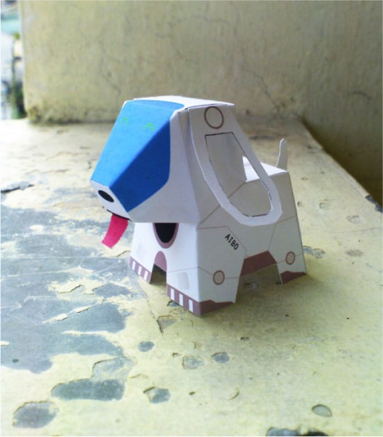Paper toy : le chien Aibo