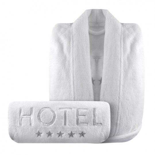 Peignoir Hotel 5 étoiles couleur blanc
