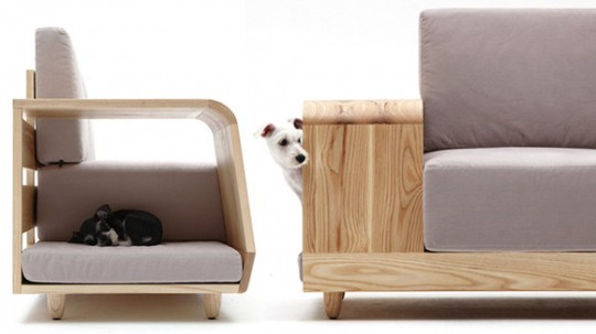 The dog house sofa, le canapé avec niche pour chien intégrée