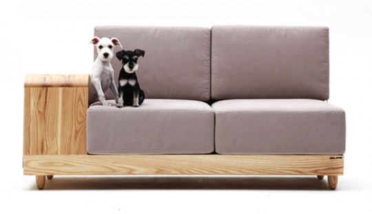 The dog house sofa, le canapé avec niche pour chien intégrée