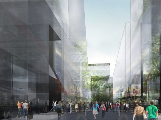 Projet nÂ°1 pour l'Ile Seguin : La rue commerçante