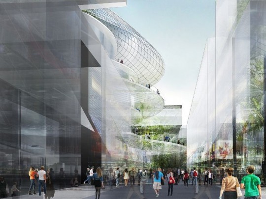 Projet nÂ°2 pour l'Ile Seguin : La rue commerçante