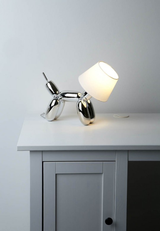 Lampe Doggy argent