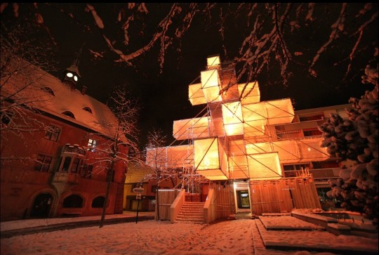 Sapin de Noël moderne à Bruxelles