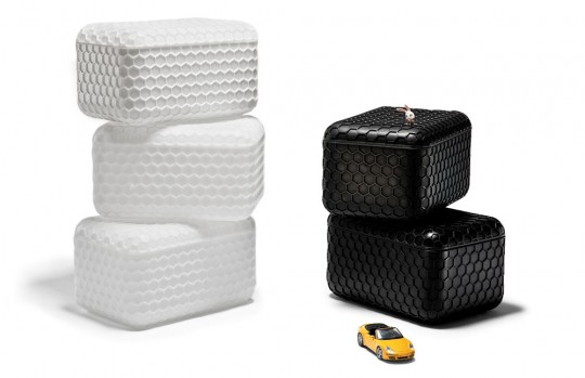 Sugar cubes - cubes de rangements design noir et blanc