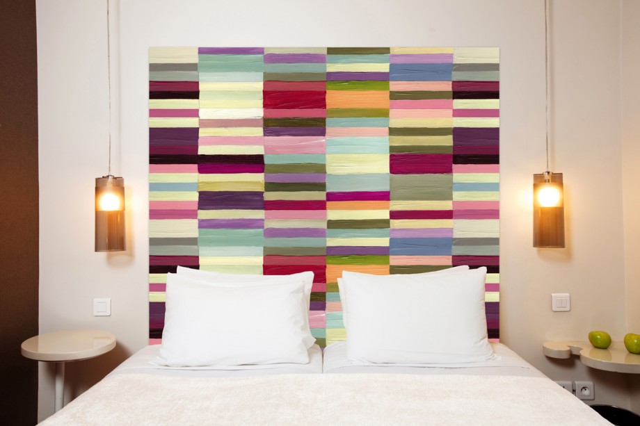 Têtes de lit en tissu sans fixation au mur Mademoiselle Tiss