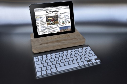 Woodock, dock iPad en chêne clair