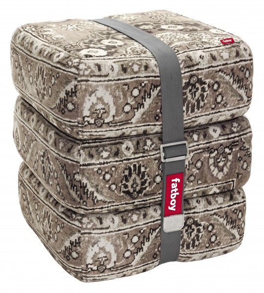 Pouf Fatboy Baboesjka taupe et motifs persans