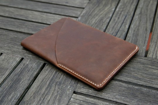 Housse en cuir marron pour iPad mini