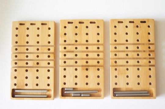 Modo : Organiseur de buteau modulable en bambou