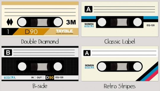 Table basse cassette audio Tayble