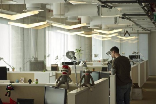 Les bureaux de Google à  Tel Aviv : Open Space