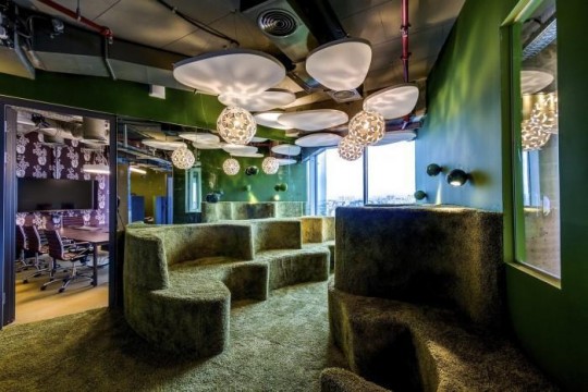 Les bureaux de Google à  Tel Aviv : Décoration design