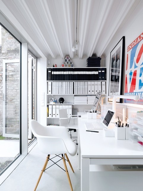 Idée de décoration pour un bureau contemporain