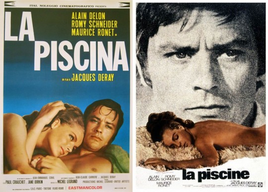 Affiche du film La Piscine avec Alain Delon et Romy Schneider