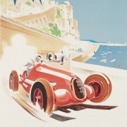 Affiche vintage Monaco 1937 par Geo Ham