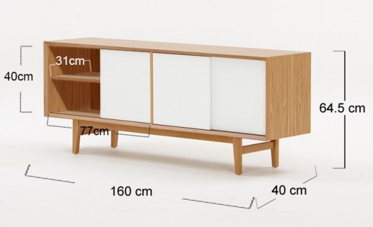 Buffet Porter dimensions