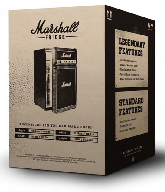 Marshall Fridge - carton du réfrigérateur Marshall