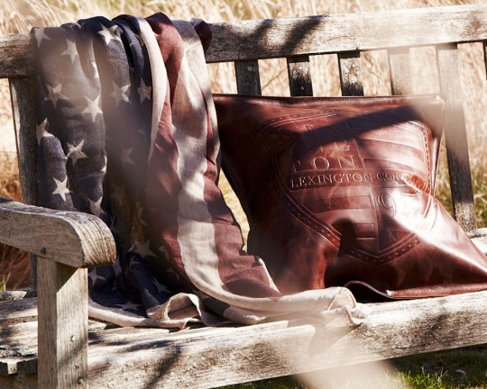 jeté de canapé drapeau américain vintage Lexington