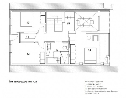 Chambord Residence by naturehumaine - plan 2ème étage
