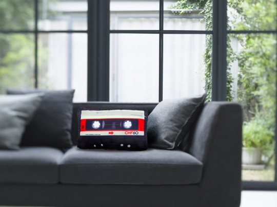 Coussin cassette audio