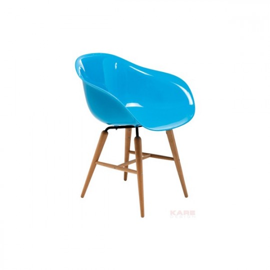 Fauteuil forum bleu Kare Design