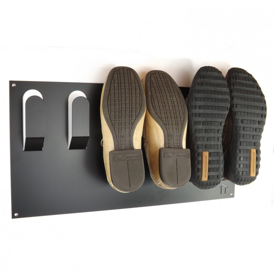 Porte-chaussures Mural Pour Camping-car - 6 Pièces Auto-adhésif Ou Perçage - Gain De Place Maximal - 3