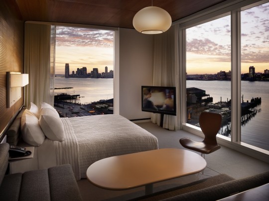 The Standard High Line New York - chambre avec vue sur la baie de New-York