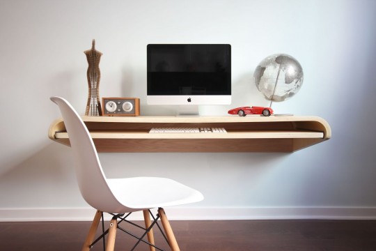 Bureau mural floating desk