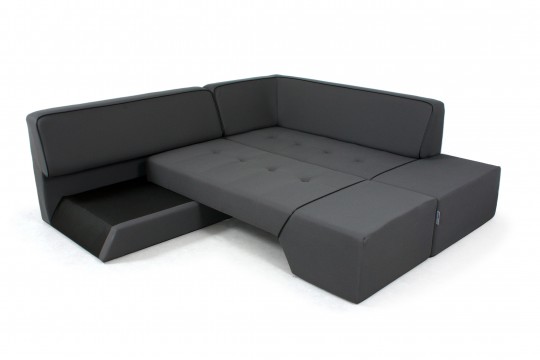 Canapé d'angle convertible Midnight by Ora Ito - transformé en lit