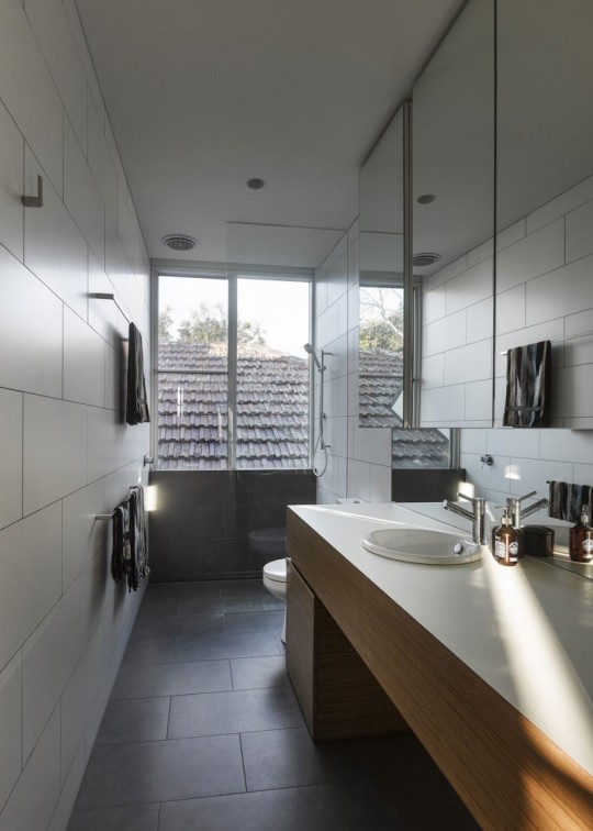 Maison contemporaine à Brighton en Australie - salle de bain