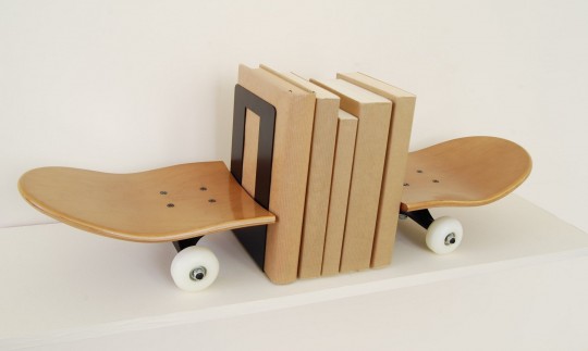 Serre-livres planche de skateboard