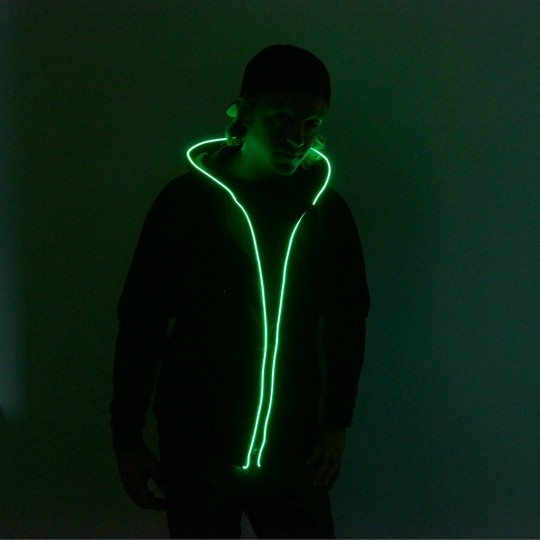 Sweatshirt néon lumineux vert