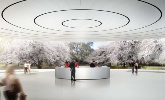 Apple Campus Cupertino - accueil circulaire