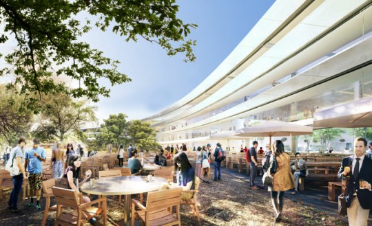 Apple Campus Cupertino - terrasse