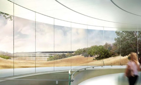 Apple Campus Cupertino - vue du bâtiment principal