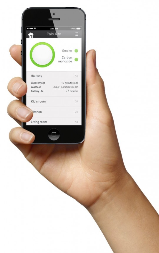 Application iphone pour détecteur de fumée Nest