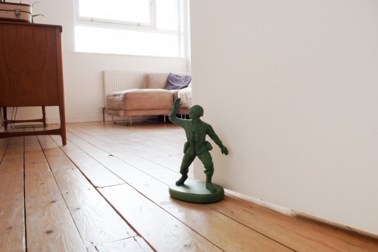 Bloque porte soldat en plastique vert