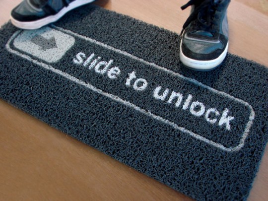 Paillasson Slide to unlock