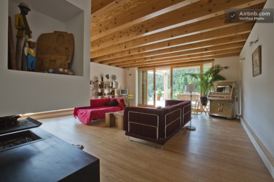 Maison du 19ème siècle - salon tout en bois
