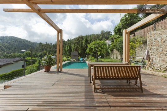 Maison du 19ème siècle - terrasse avec piscine