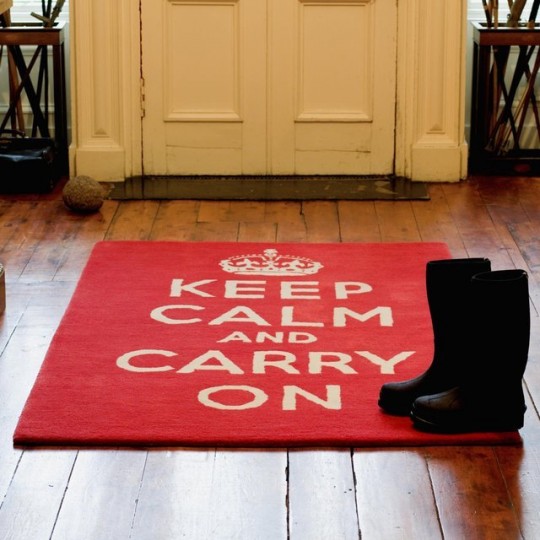 Tapis Keep Calm and Carry on
