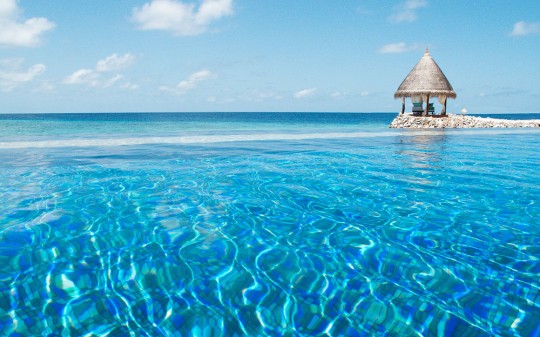 Hotel Vivanta by Taj Coral Reef aux Maldives - mer turquoise