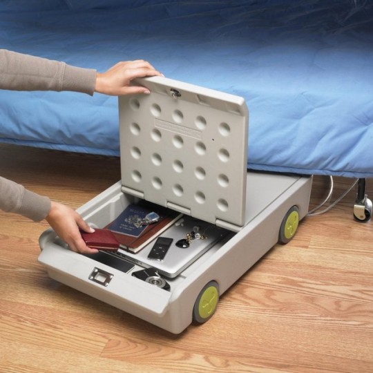 Lock and Roll - Coffre-fort roulant à ranger sous votre lit