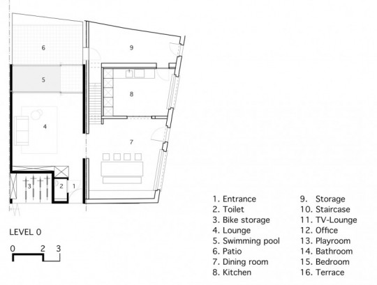 Maison de ville contemporaine LKS - plan