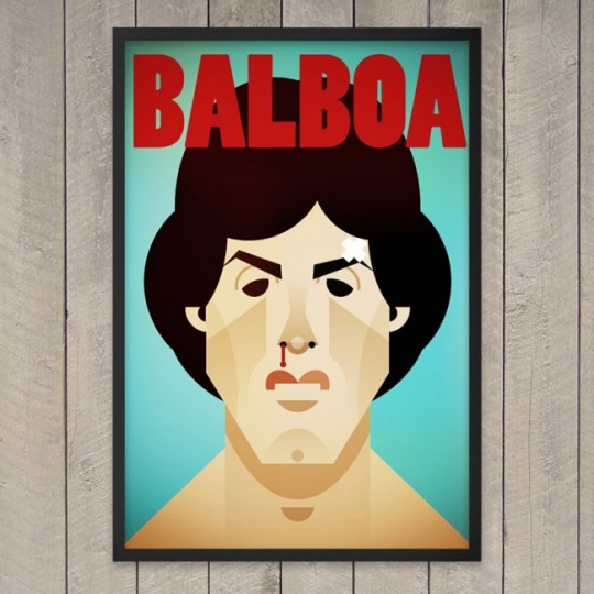 Tableau Rocky Balboa avec Silvester Stallone