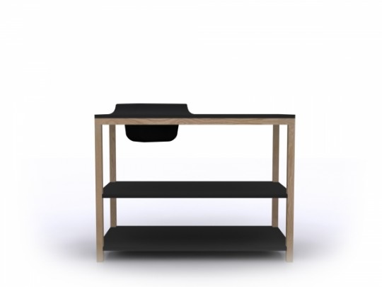 Console design avec pot de fleurs intégré Bellila Volcane